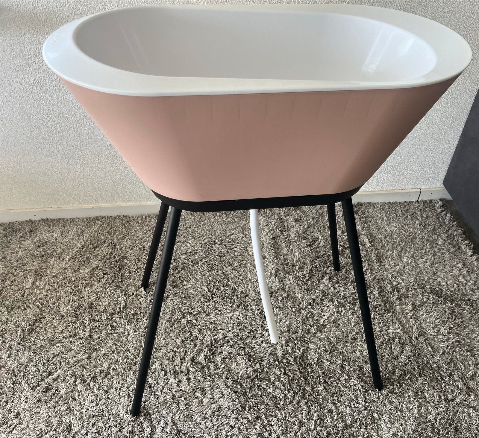 We-Too Babybadje met standaard - Roze, Zo goed als nieuw, Badje, Standaard, Ophalen