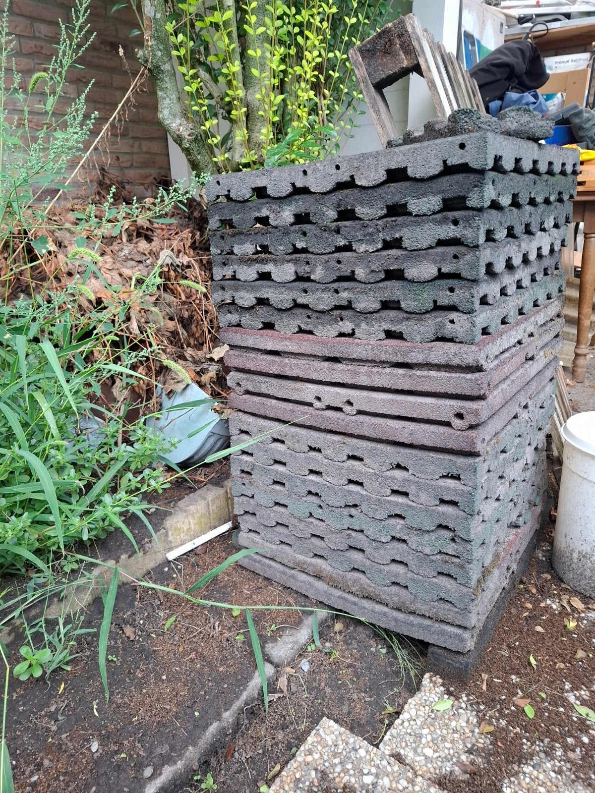 rubberen tegels zwart, 33 - 40 uur, Overige niveaus, Overige vormen
