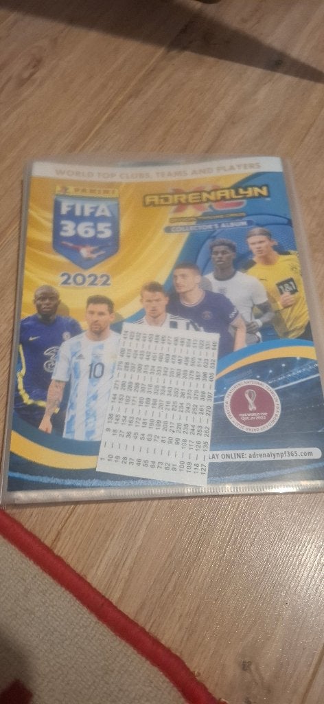 Panini 365 verzamelmap WK Qatar 2022 met 70-80 kaarten, Ophalen of Verzenden, Zo goed als nieuw, Buitenlandse clubs, Spelerskaart
