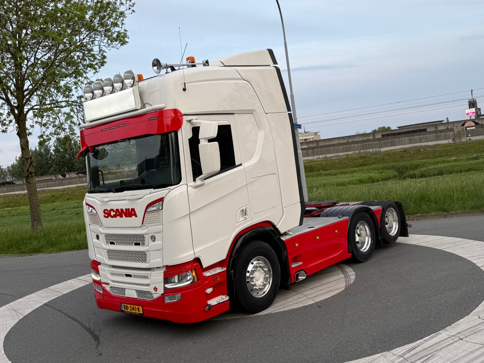 Scania R650 6X2 , PTO , full air, 2019, retarder, Alcoa, Auto's, Vrachtwagens, Automaat, Euro 6, Scania, Wit