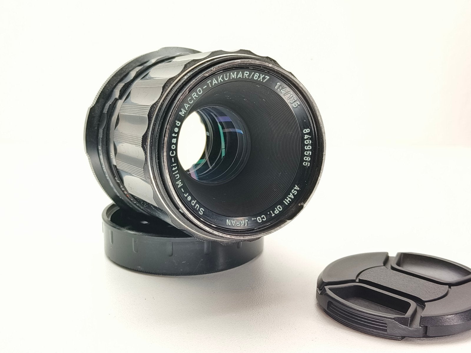 Pentax 67 67II MLU met SMC 135mm f/4 Macro lens, Ophalen of Verzenden, Gebruikt, Macrolens