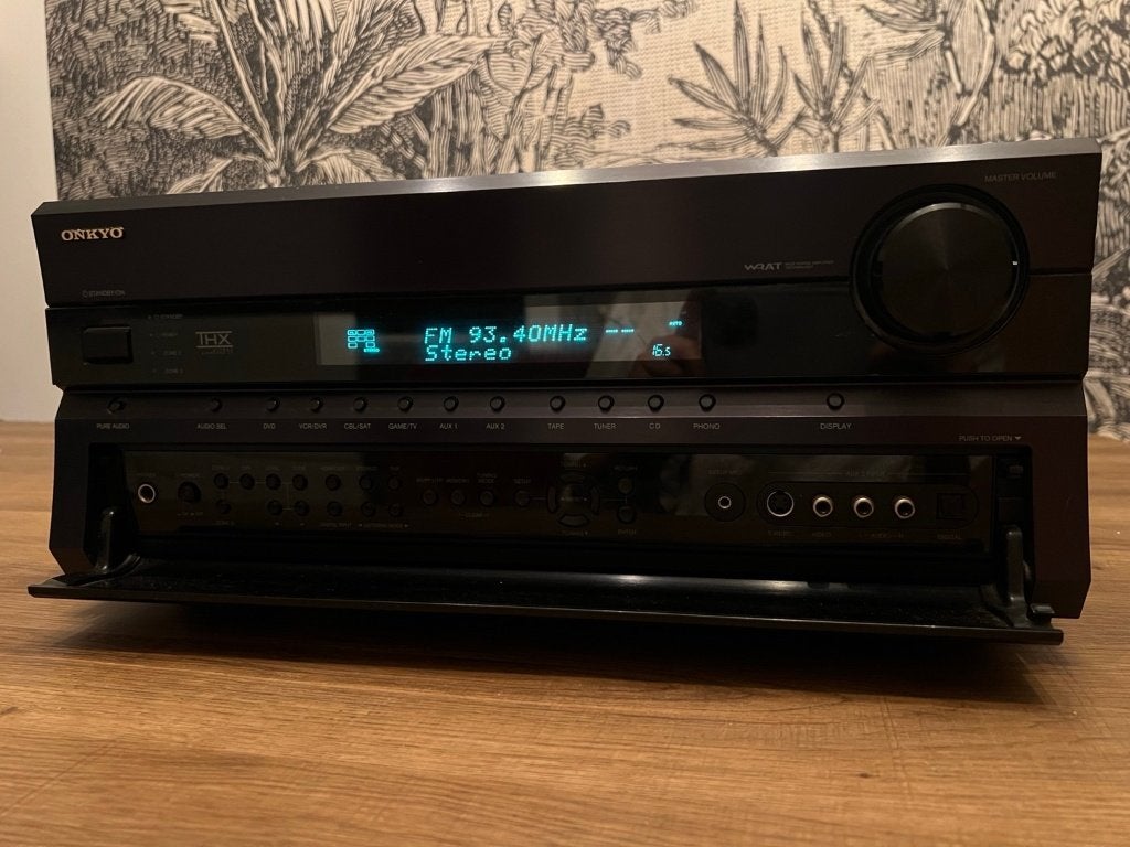 Onkyo TX-SR805 THX Ultra2 Receiver met afstandsbediening, Ophalen, Gebruikt, 120 watt of meer, Onkyo