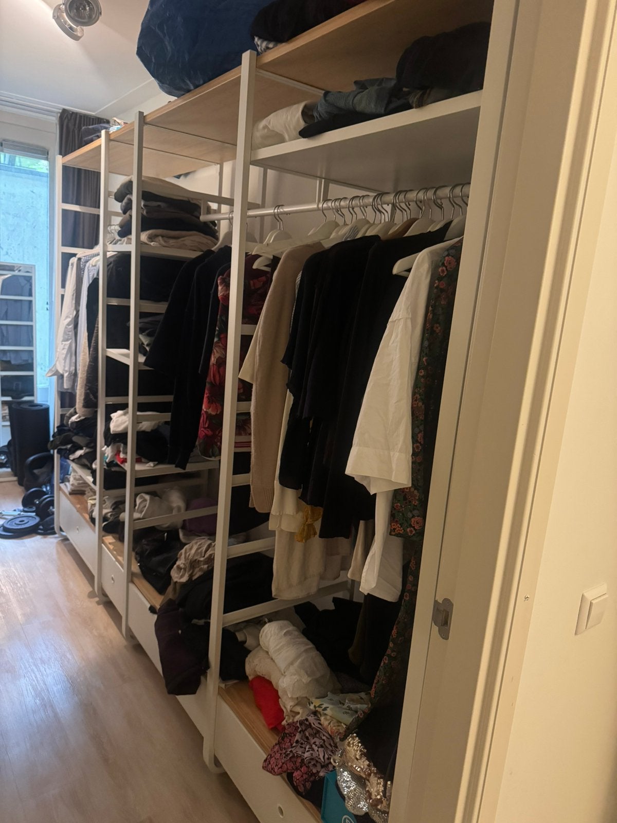 IKEA ELVARLI kledingkast + Schoenenkast – Complete set, Huis en Inrichting, Kasten | Kledingkasten, Ophalen, Gebruikt, 50 tot 100 cm