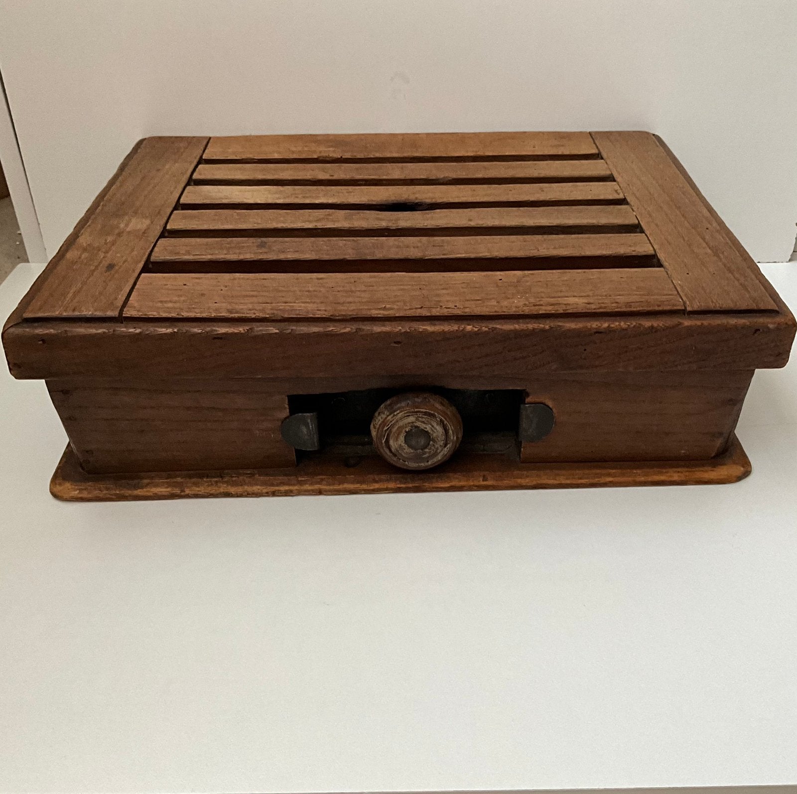 Originele antieke plaatstoof met teslade voor kolen, Antiek en Kunst, Antiek | Woonaccessoires, Ophalen