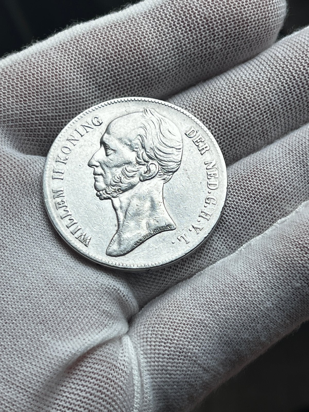 Rijksdaalder 1842 Willem II, Postzegels en Munten, Munten | Nederland, Ophalen of Verzenden, Koning Willem II, 2½ gulden, Zilver