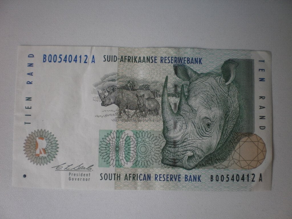 Zuid- Afrika- 10 Rand- Bankbiljet, Verzenden, Zuid-Afrika, Los biljet