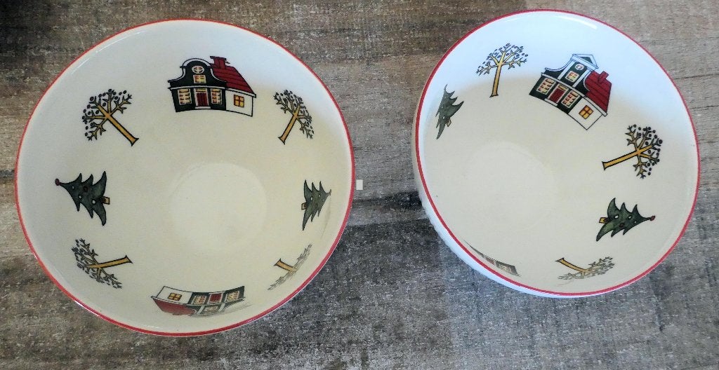 Wedgwood Engeland 1759 Windsor Christmas 2 grote schaaltjes., Ophalen of Verzenden, Zo goed als nieuw