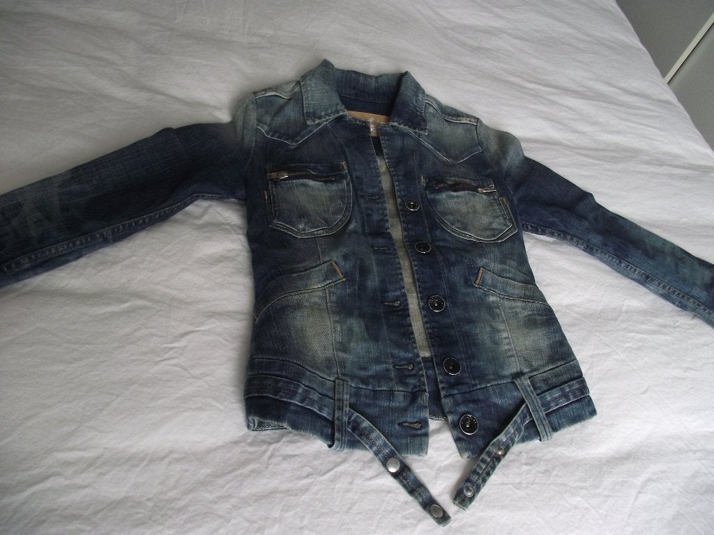 nieuw blauw spijkerjasje stretch heup jas Nolita de Nimes S, Nolita de Nimes, Blauw, Nieuw, Ophalen of Verzenden