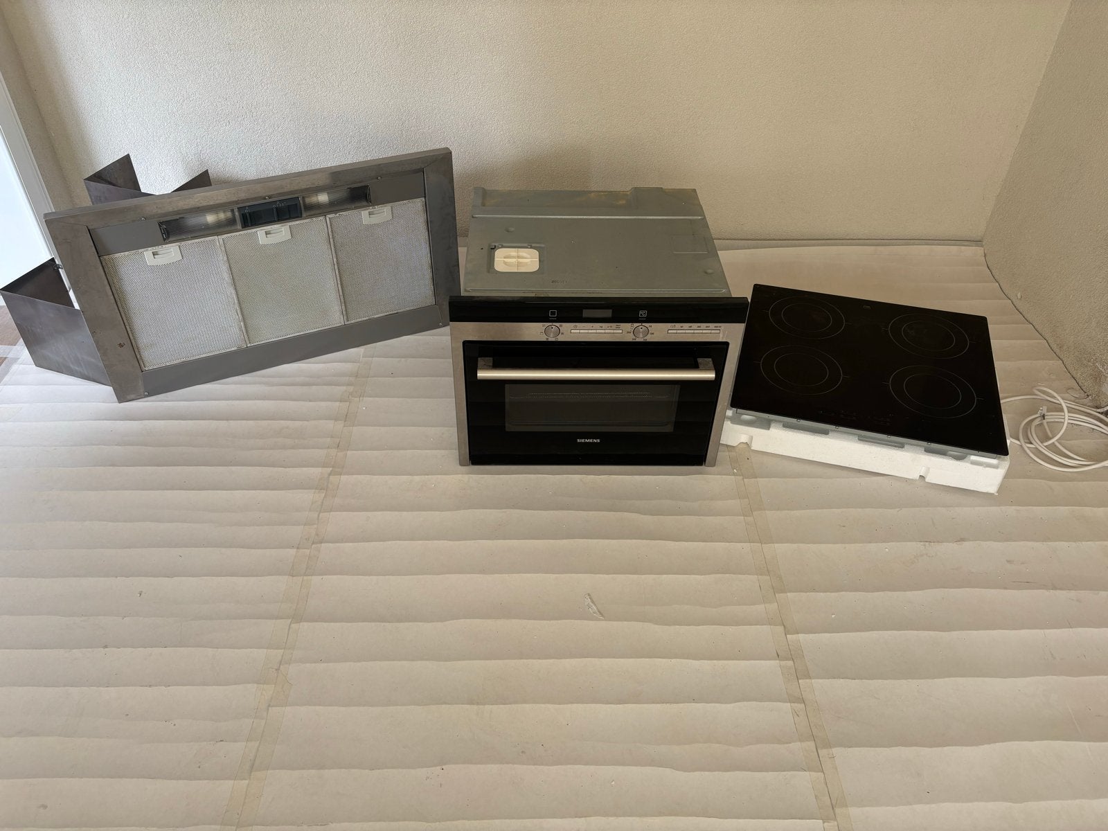 Siemens oven, Etna kookplaat en afzuigkap, Ophalen, Gebruikt, 60 cm of meer, Keramisch