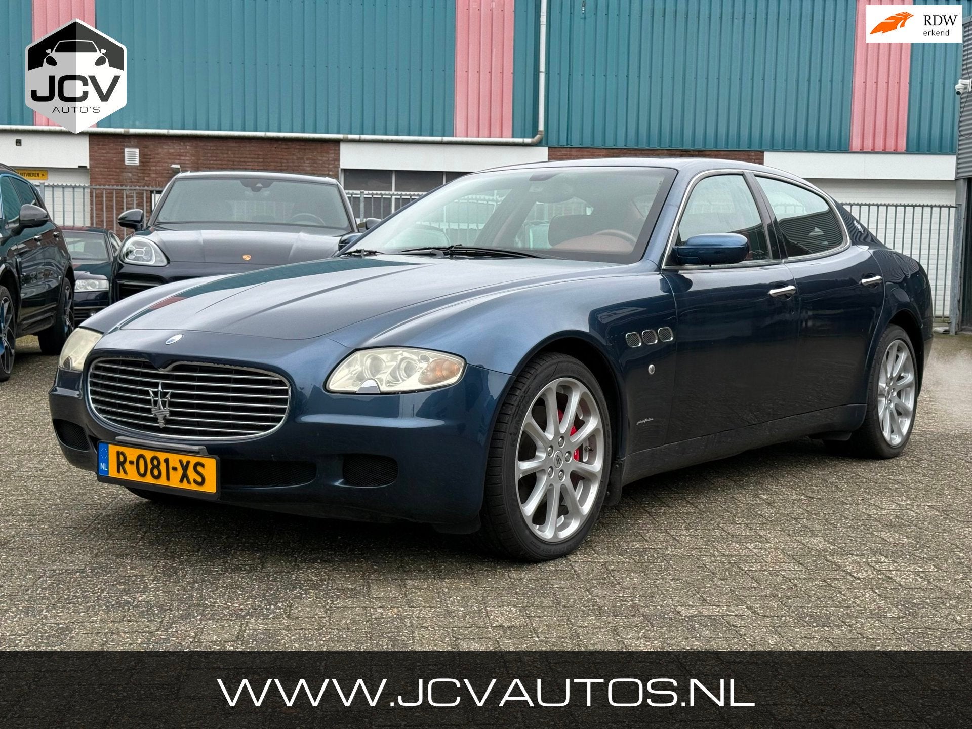 Maserati Quattroporte 4.2 Duo Select JAPANSE IMPORT, Auto's, Gebruikt, 8 cilinders, Blauw, Leder