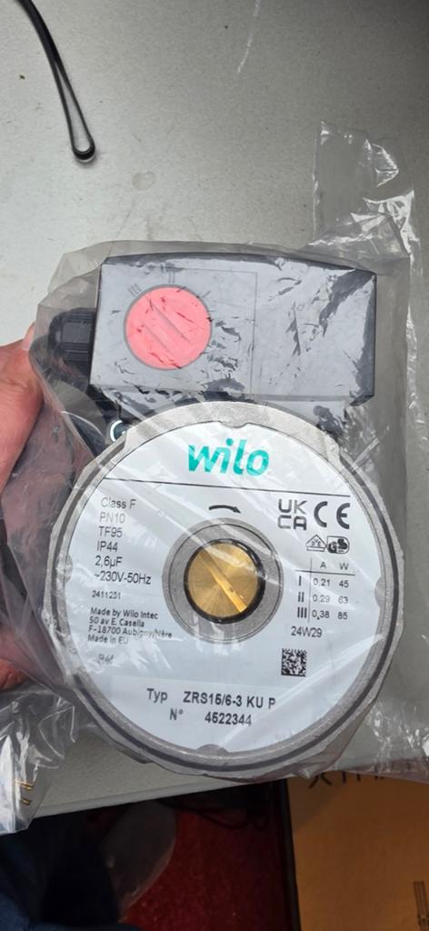 Wilo circulatiepomp ZRS15/6-3 KU P hagelnieuw, Minder dan 30 cm, Overige typen, Nieuw, Minder dan 60 cm