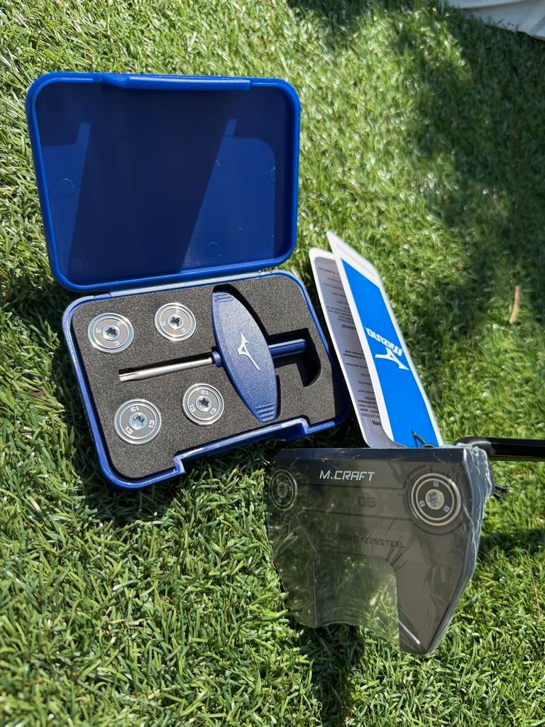 Mizuno M. Craft 06 Putter - Nieuw met cover en gewichtjes, Sport en Fitness, Golf, Ophalen of Verzenden, Nieuw, Club, Mizuno