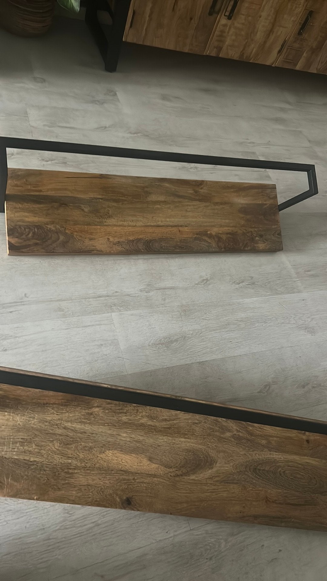 Wandplank mangohout, Ophalen, Zo goed als nieuw
