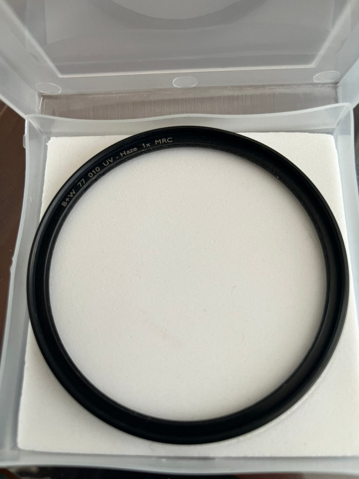 B+W 77 010 UV Haze 1x MRC filter, Ophalen of Verzenden, Zo goed als nieuw, 70 tot 80 mm, UV-filter