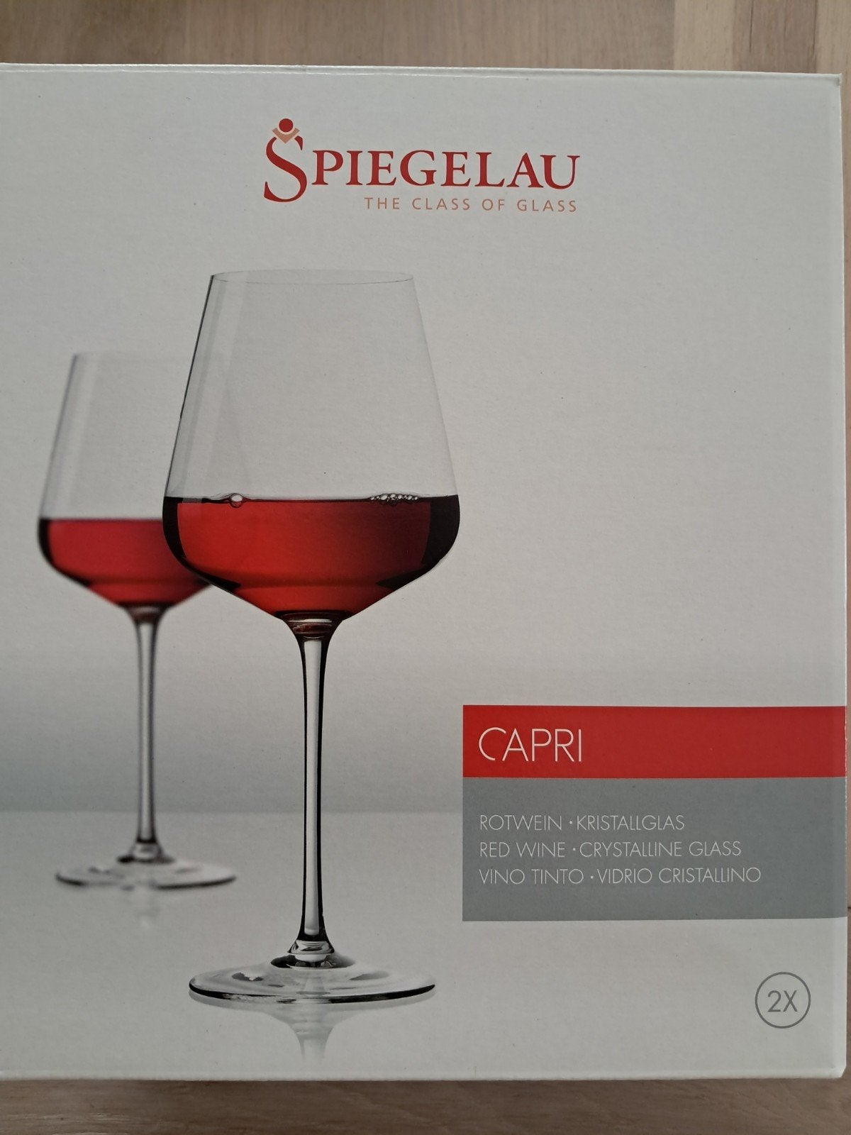 2 Spiegelau rode wijnglazen.  Nieuw. Alleen ophalen., Ophalen, Nieuw, Overige typen