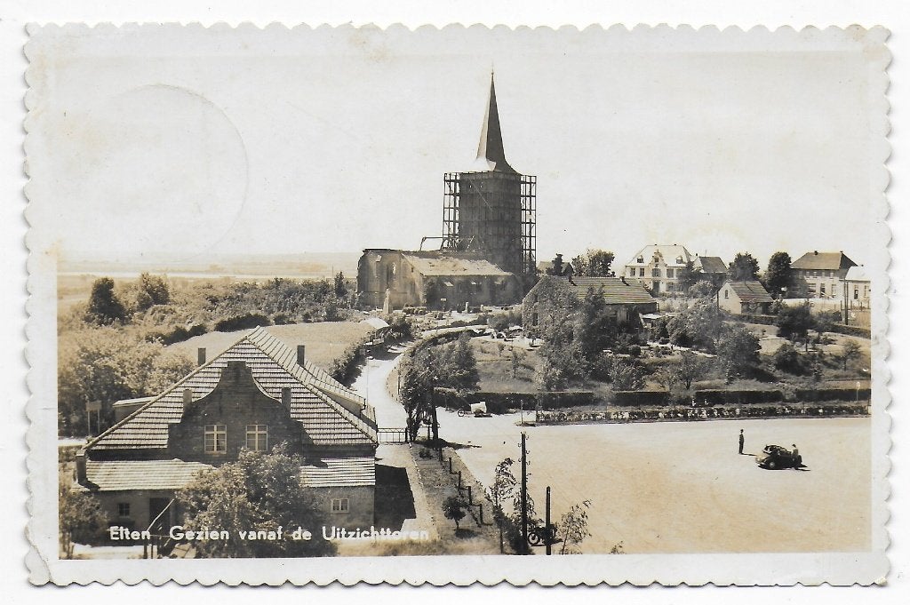 Elten gezien vanaf de uitzichttoren Ansichtkaart ( B7705), Verzamelen, Ophalen of Verzenden, 1960 tot 1980, Gelopen, Noord-Brabant