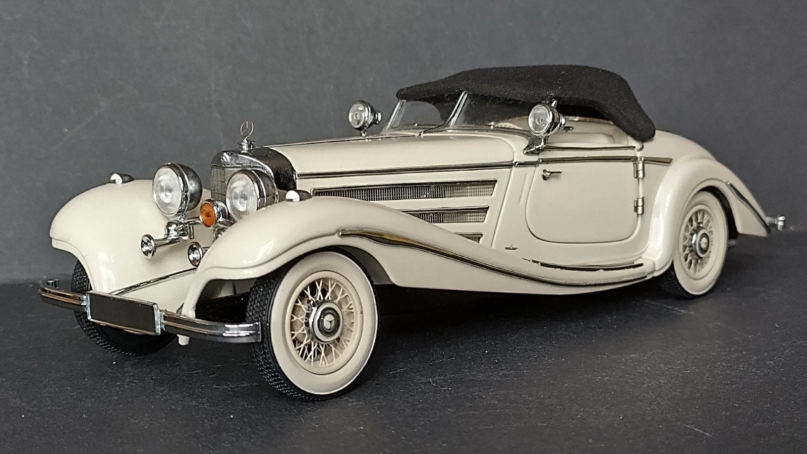 Mercedes Benz 500 K Roadster 1:24 CMC Germany Pol, Overige merken, Auto, Verzenden, .