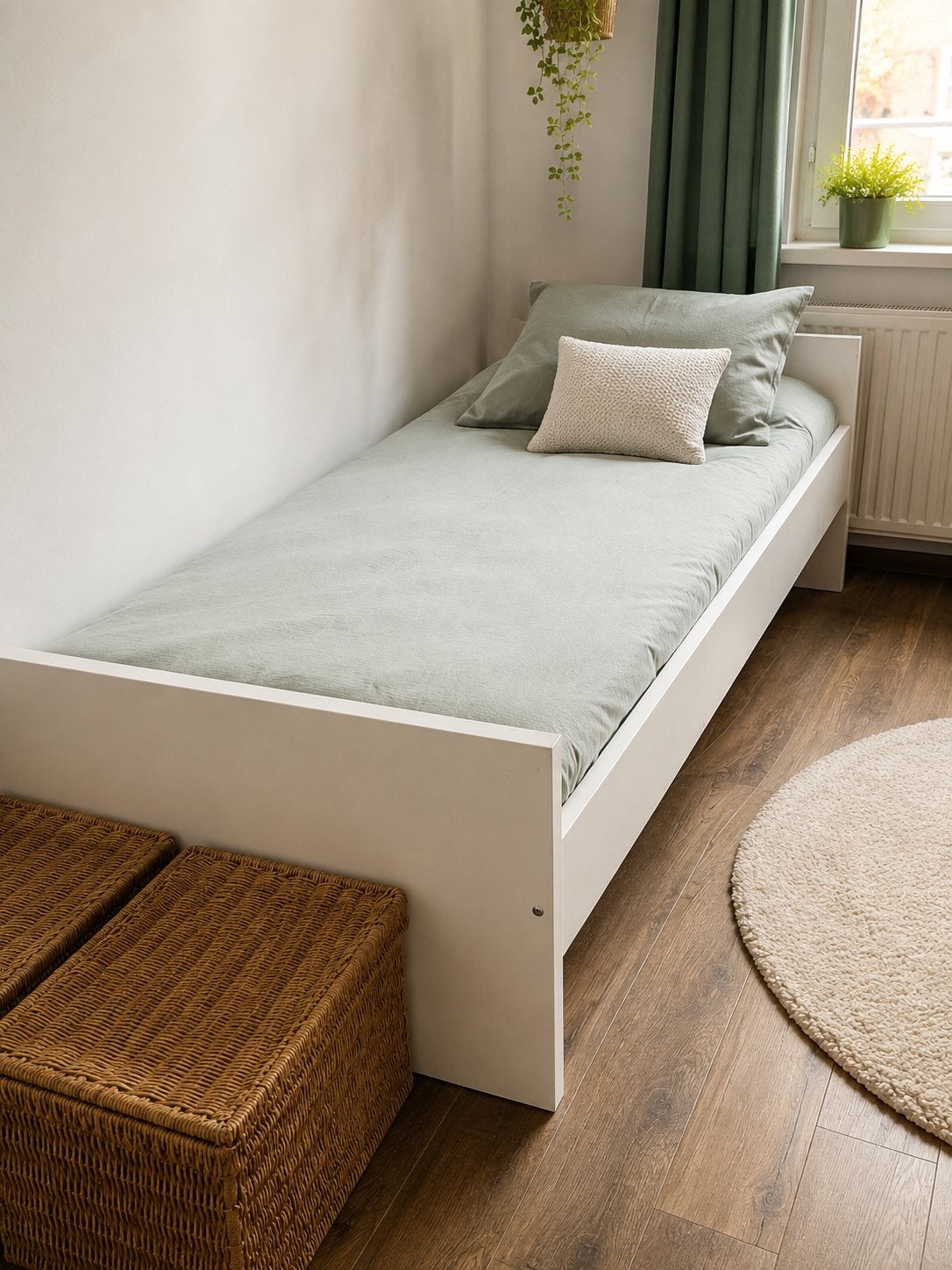 Auping eenpersoonsbed 90x200, Huis en Inrichting, Ophalen, 90 cm, Eenpersoons, Wit
