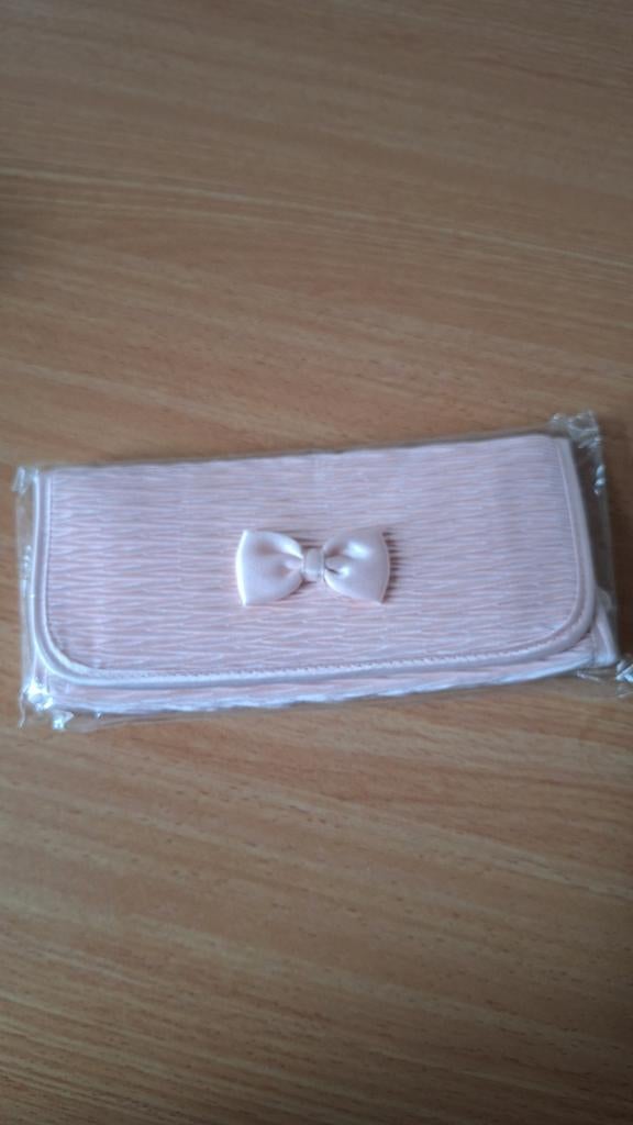 Roze make-up tasje met strik, Ophalen of Verzenden, Nieuw, Roze, Softcase