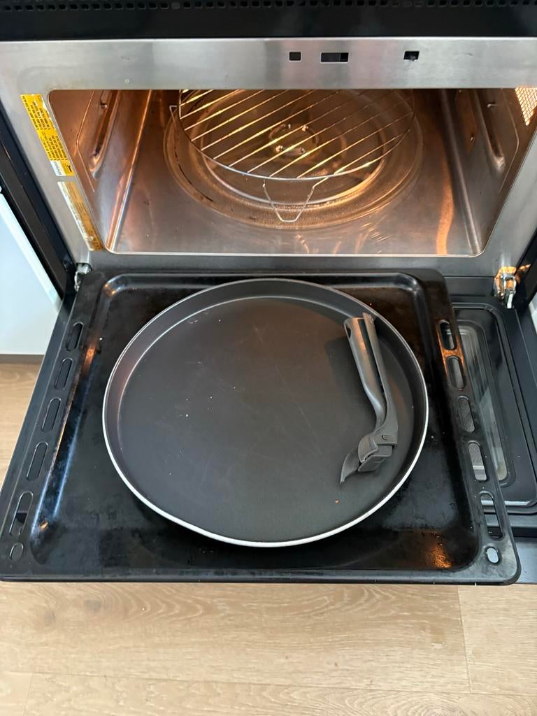 Whirlpool AMW 9607/IX Combi Oven/Magnetron met Crispfunctie, Witgoed en Apparatuur, Magnetrons, Ophalen, Combimagnetron, Gebruikt