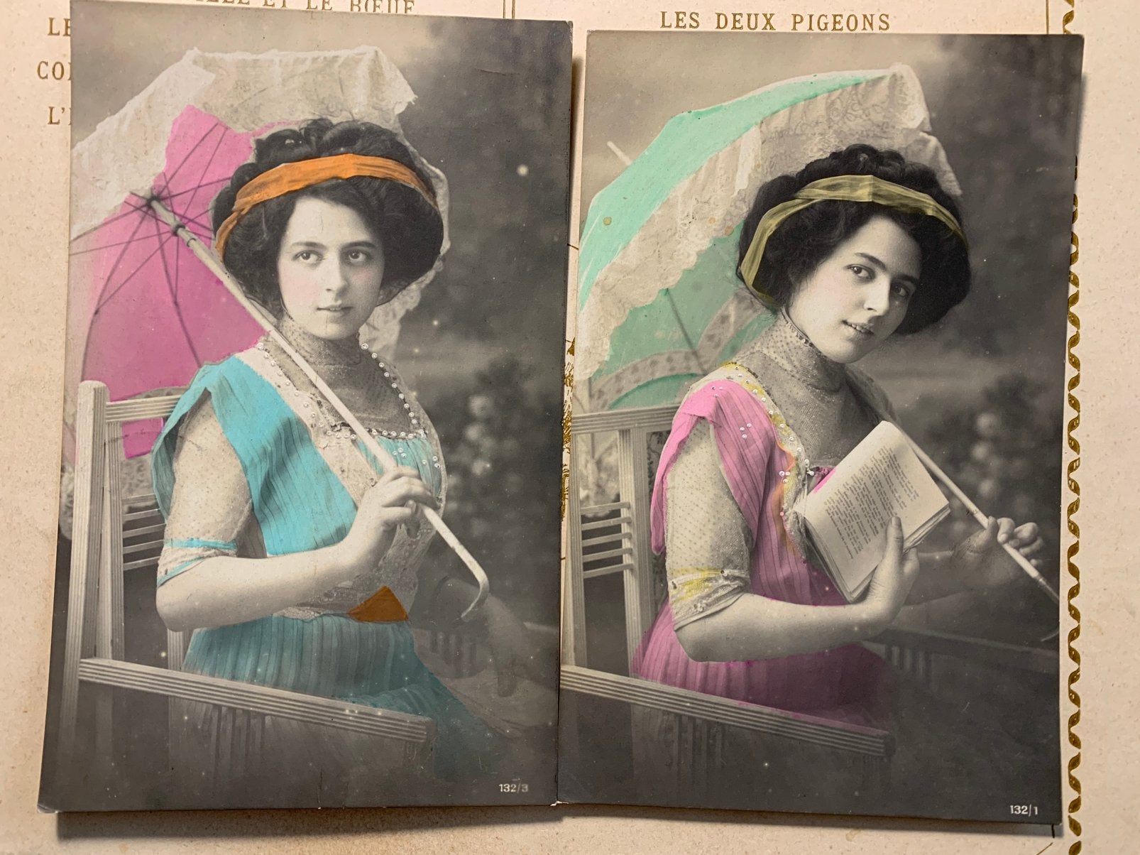 1917 Dame met parasolletje - militaire post (MC), Ophalen of Verzenden, Voor 1920, Gelopen, Overige thema's