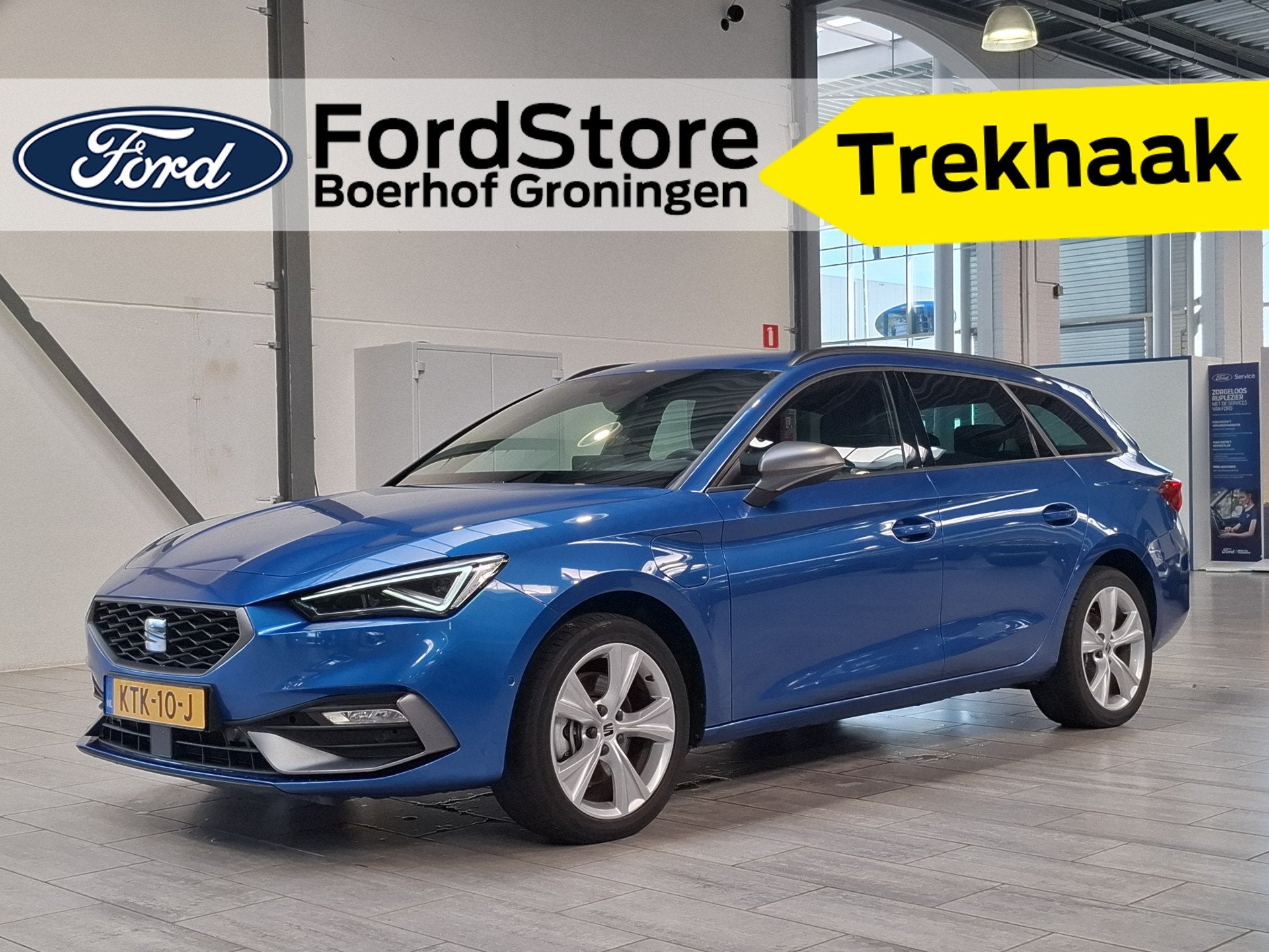 SEAT Leon Sportstourer 1.5 TSI e-Hybrid 204 pk FR Business |, 12 maanden, Stof, Zwart, 4 cilinders