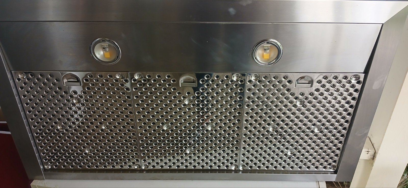 Whirlpool AKR 966 IX Afzuigkap - RVS, Witgoed en Apparatuur, Gebruikt, Minder dan 200 m³ per uur, Onderbouw afzuigkap, Ophalen of Verzenden