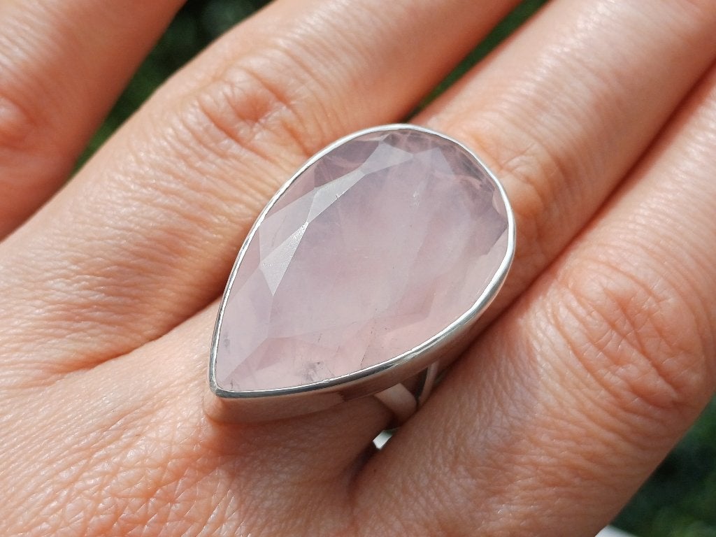 Vanoli 925 zilveren ring met rozenkwarts maat 18,25, Sieraden, Tassen en Uiterlijk, Daiva1973@hotmail.com, 18 tot 19, Vanoli, Amsterdam