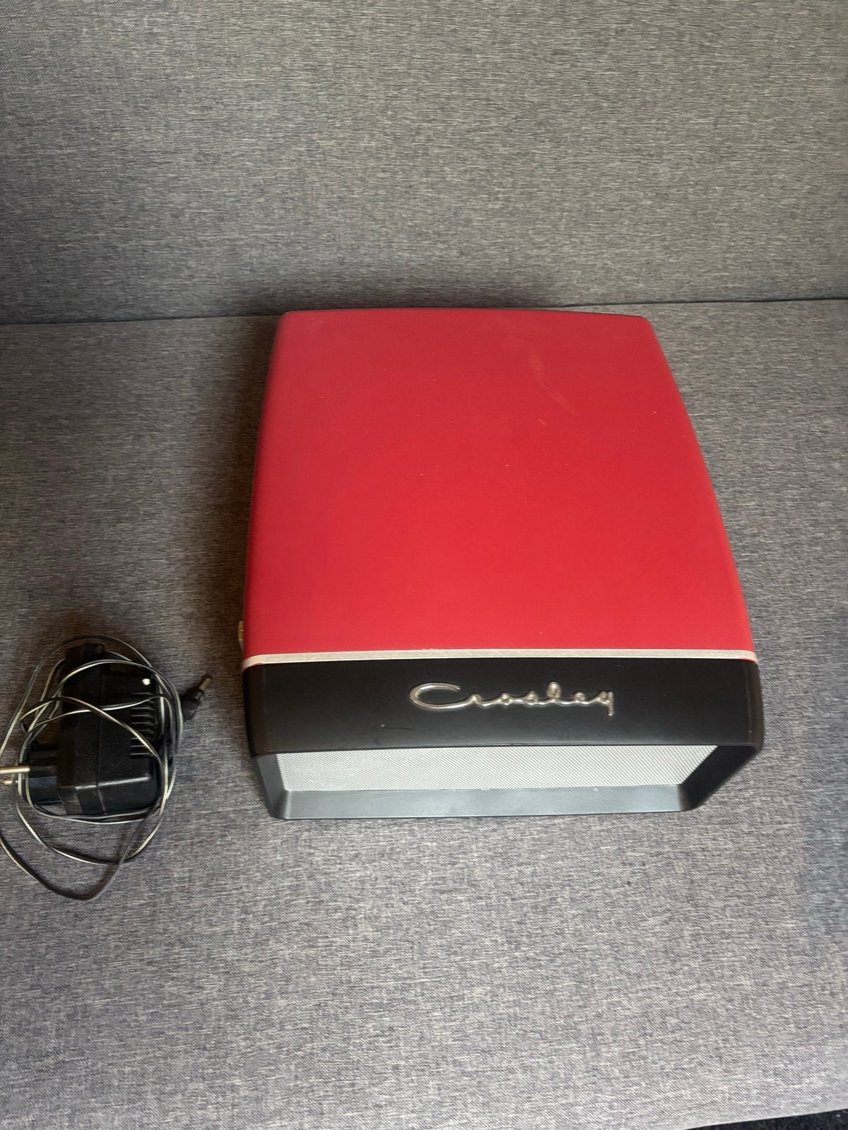 Retro Crosley platenspeler – rood/zwart, Ophalen, Zo goed als nieuw, Platenspeler, Overige merken