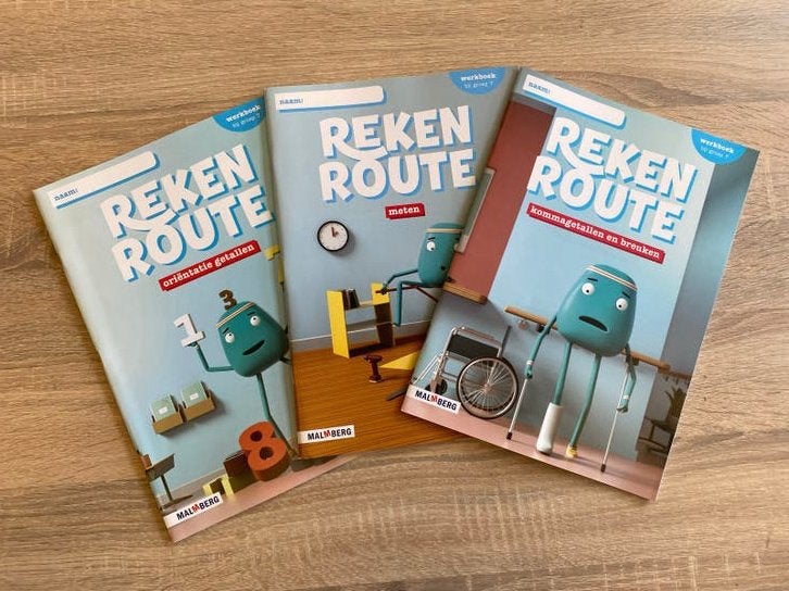 Malmberg Rekenroute Werkboekenpakket Groep 7, Ophalen of Verzenden, Nieuw, Overige niveaus, Wiskunde A