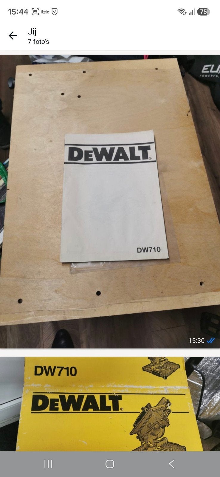 Foto 4 van te koop aangeboden: De Walt DW 710
