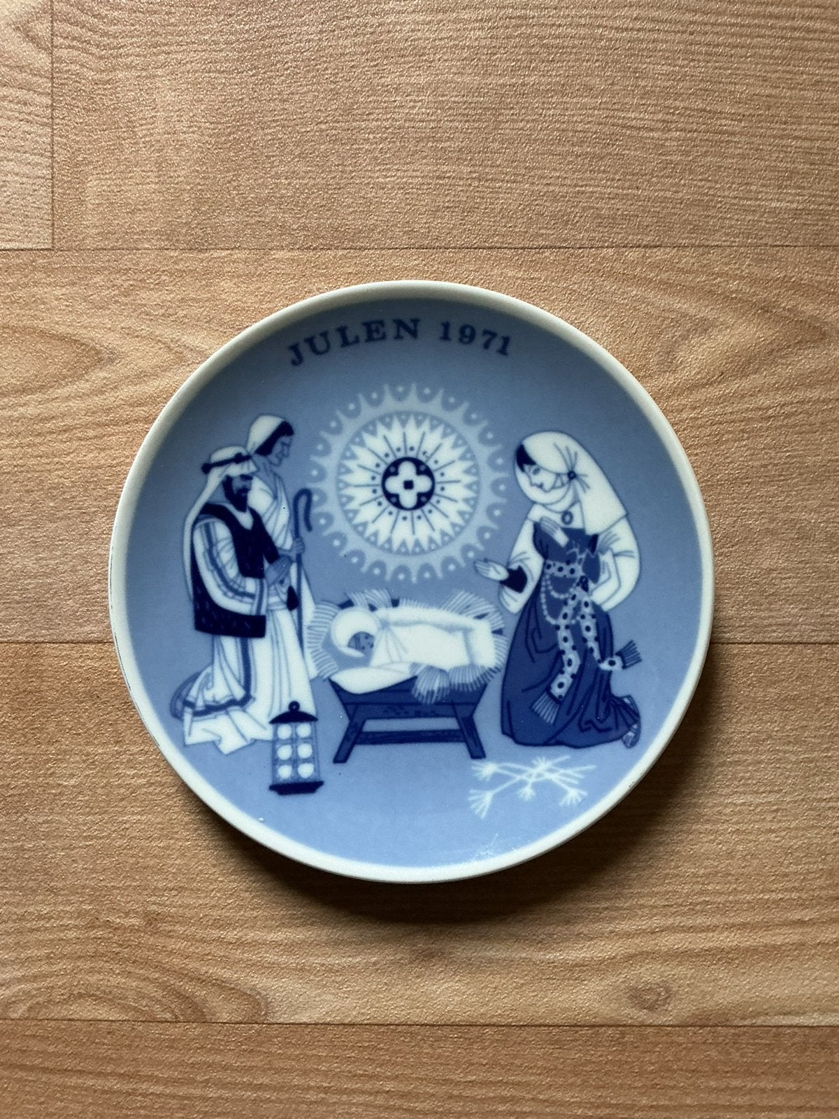 Wandbord Christmas plate 1971 Porseleinen Diameter 18 cm, Ophalen of Verzenden
