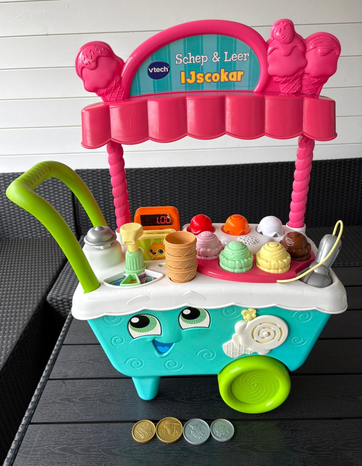 Vtech schep & leer ijscokar, Kinderen en Baby's, Ophalen of Verzenden, Zo goed als nieuw, 2 tot 4 jaar