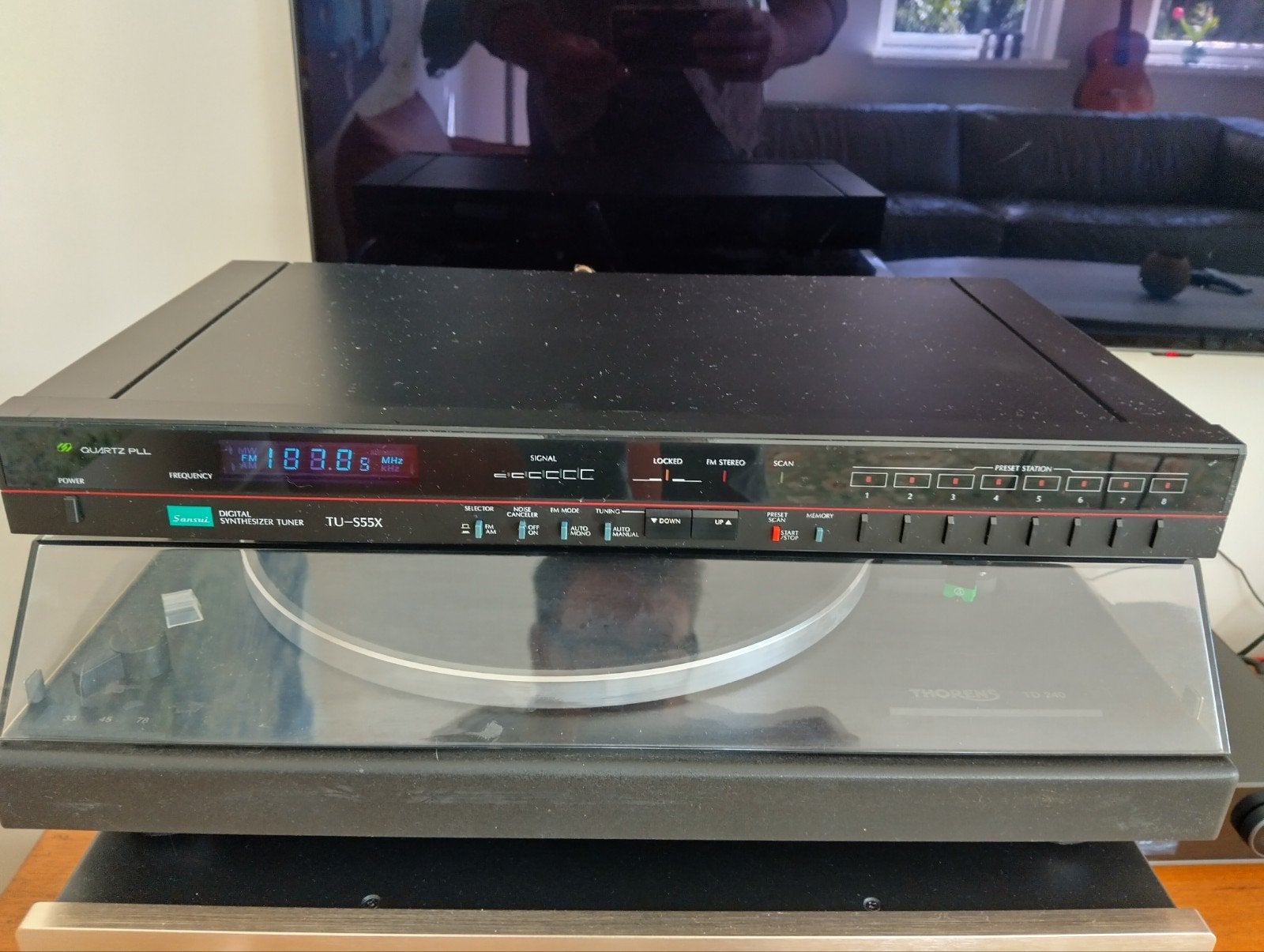 Sansui TU-S55X Digitale Synthesizer Tuner, Ophalen of Verzenden, Gebruikt, Analoog