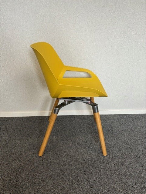 Aeris Numo BEWEGENDE stoelen, massief eiken poten 6x vr, Niet ingevuld, Gebruikt, Overige kleuren, Niet ingevuld