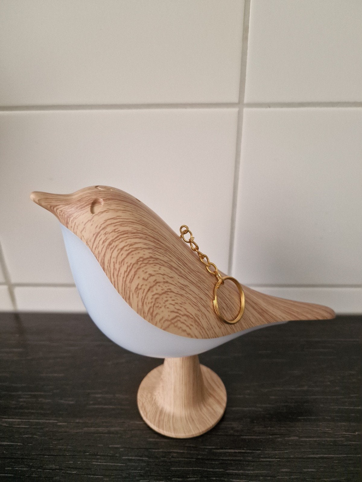 Tafel lampje vogel / nieuw, Ophalen of Verzenden, Nieuw, Hout, Minder dan 50 cm
