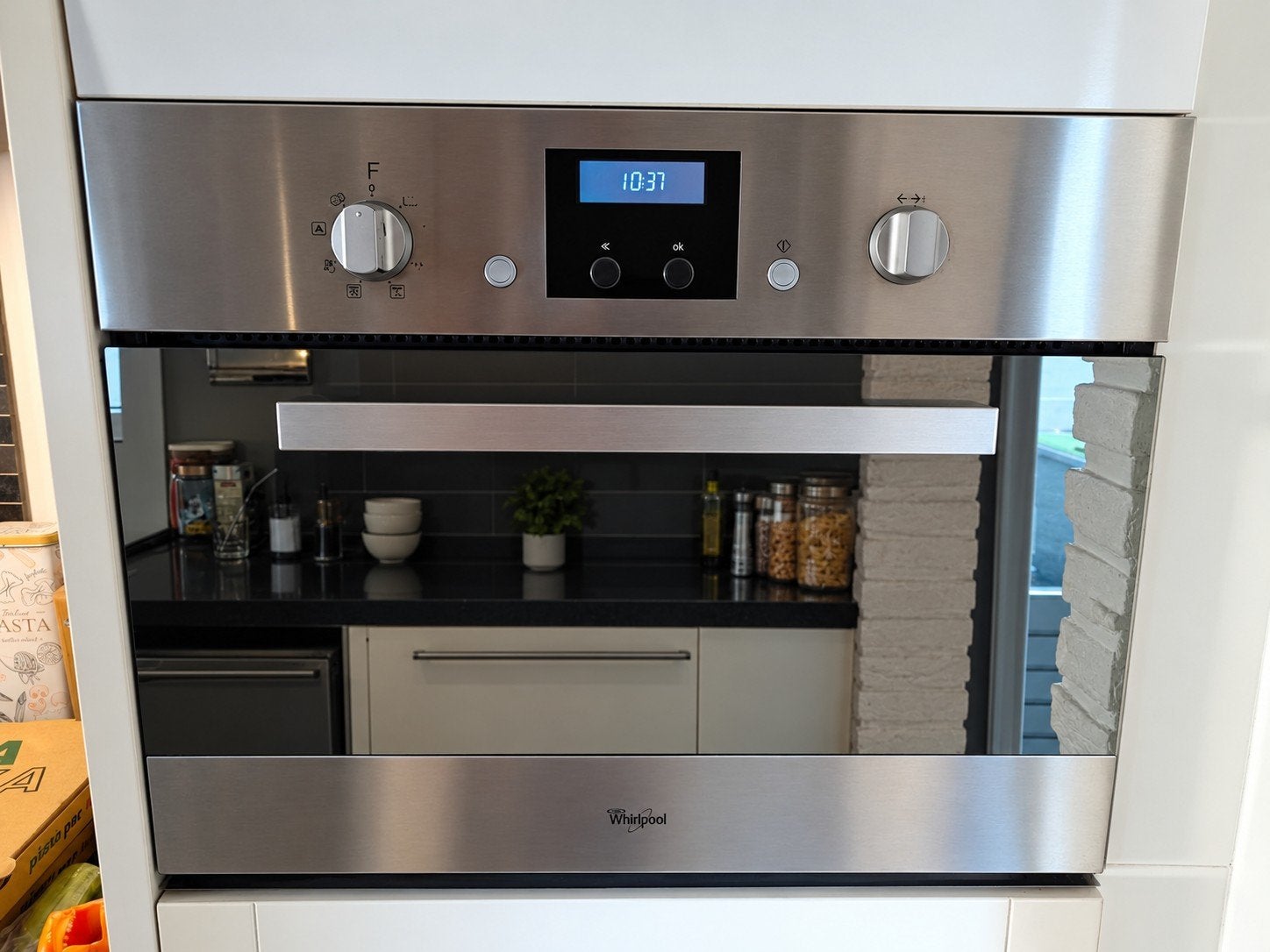 Whirlpool AMW 545/IX Inbouw Combi-oven - Zo goed als nieuw, Ophalen, Whirlpool, Inbouw, Magnetronfunctie