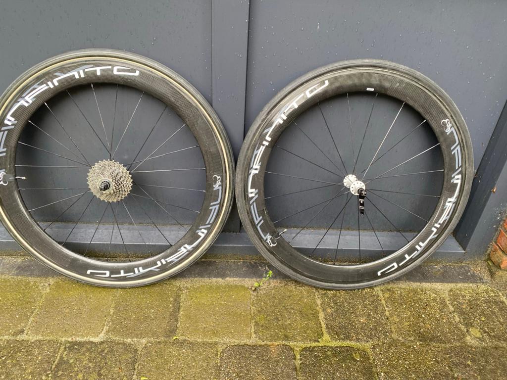 Infinito Carbon Wielset velgrem - Racefiets Wielen, Gebruikt, Racefiets, Carbon, Ophalen