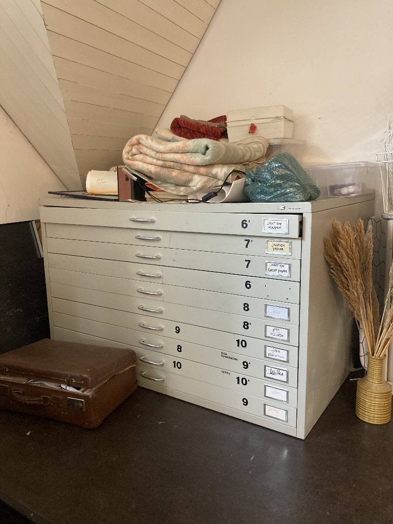 Stalen tekeningladekast, Ophalen, Overige materialen, Gebruikt, 5 laden of meer