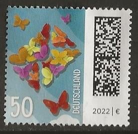 Duitsland 123, vlinders, Verzenden, 1990 tot heden, Gestempeld