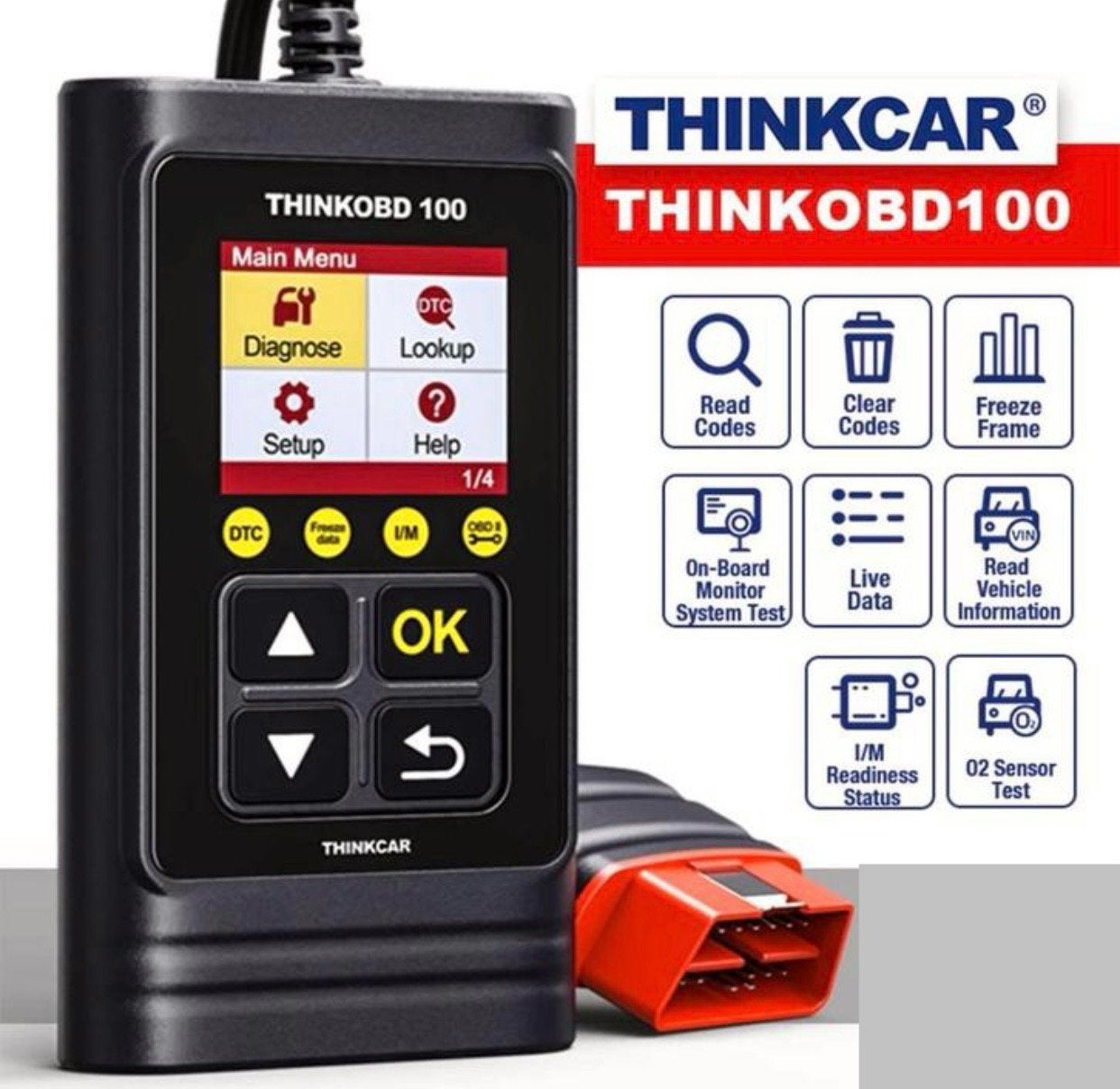 Thinkcar OBD100 foutcode lezen auto foutcode wissen, Ophalen of Verzenden