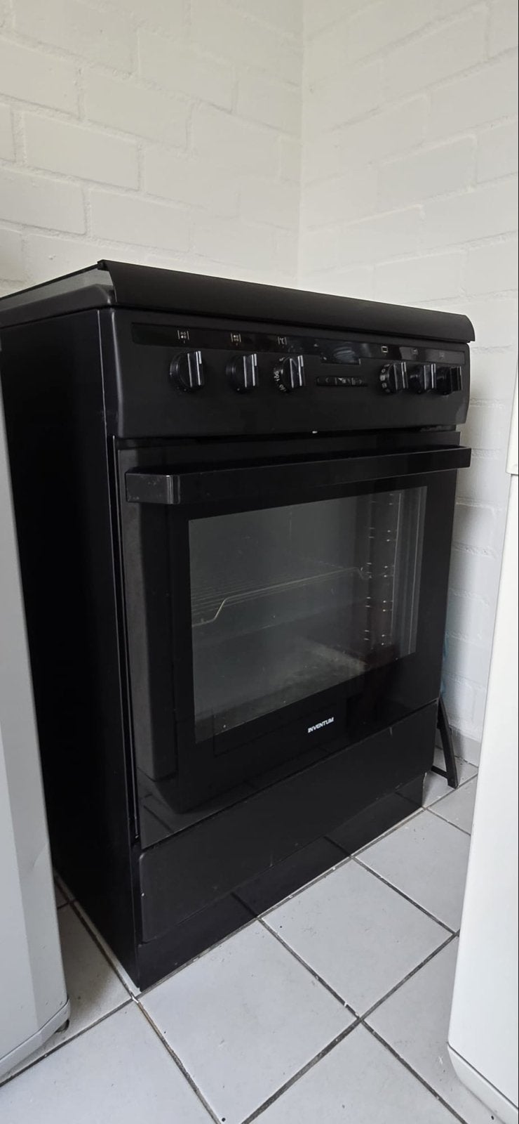 Inventum gasfornuis met oven, 60 cm of meer, Zo goed als nieuw, Gas, Vrijstaand