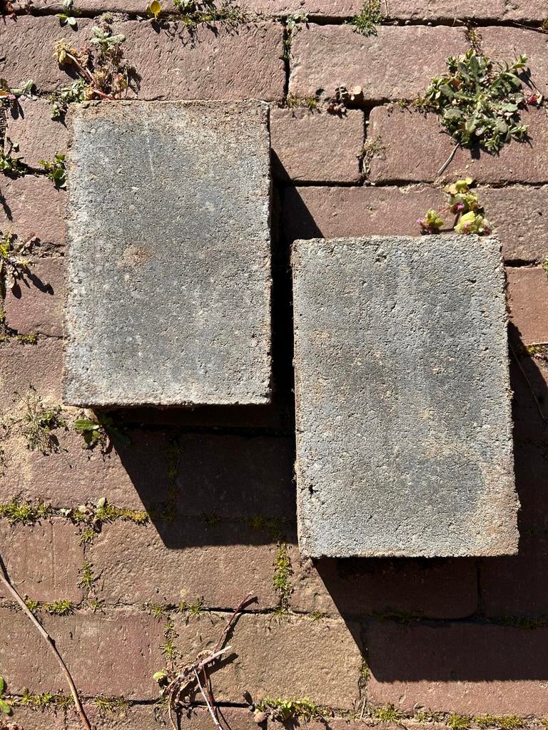 Gratis- 10m2  betontegels(30x20x8cm)- terras of oprit, Tuin en Terras, Tegels en Klinkers, Ophalen, Gebruikt, Klinkers, 5 tot 10 m²