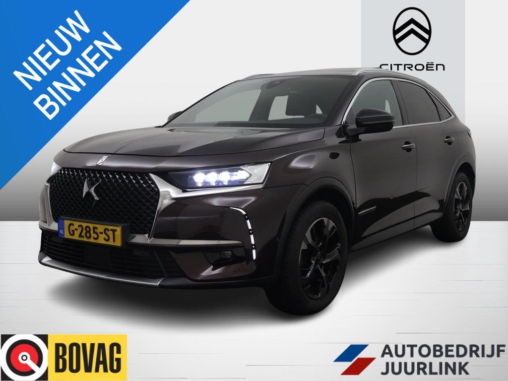 DS 7 Crossback 1.6T 180pk Aut. RIVOLI Pano/Trekhaak/Leder/Na, Auto's, Dealer onderhouden, 4 cilinders, SUV of Terreinwagen, 1598 cc
