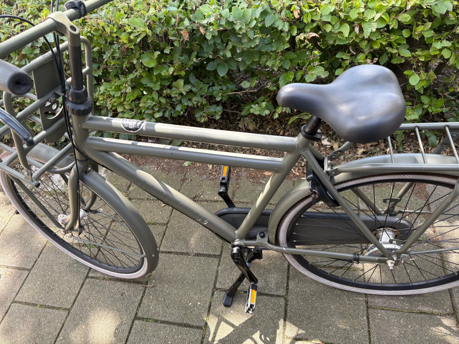 Cortina jongens heren fiets legergroen, Fietsen en Brommers, Gebruikt, Versnellingen, 49 tot 53 cm, Trommelrem