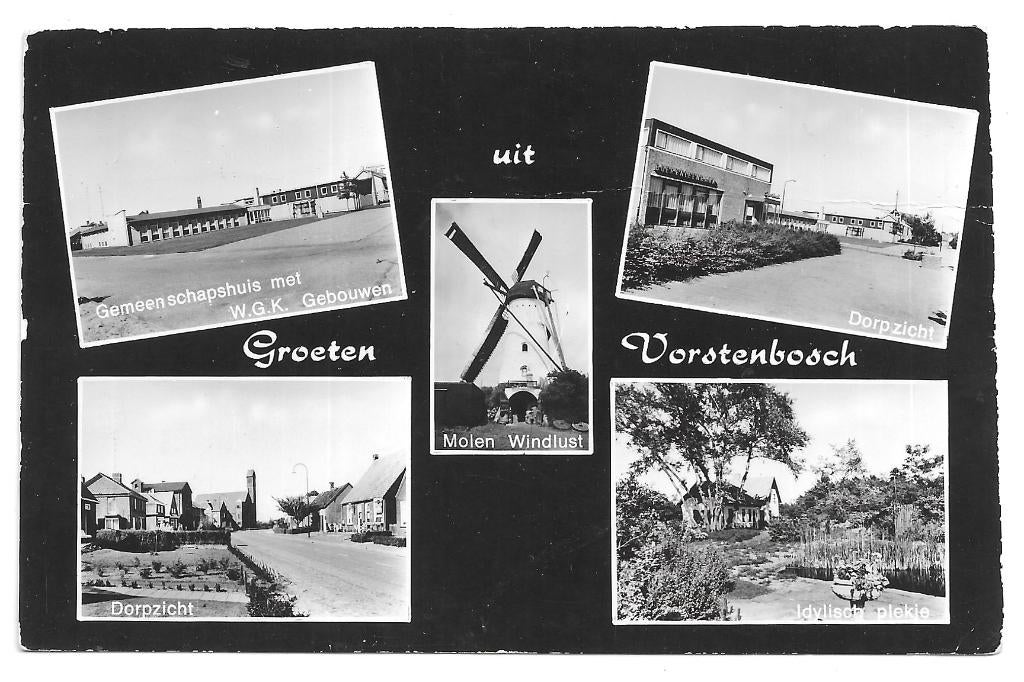AK Vorstenbosch - Groeten uit.....Dorpsgezichten, Verzenden, 1960 tot 1980, Ongelopen, Noord-Brabant