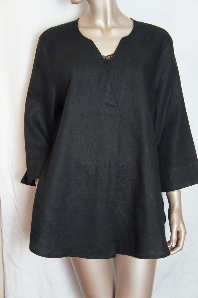 CHRISTIAN BERG tuniek maat 46 LINEN, Verzenden, Zo goed als nieuw, Maat 46/48 (XL) of groter, Zwart