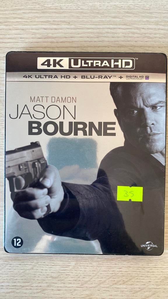 Jason bourne 4K blu ray NL versie met slipcover, Ophalen of Verzenden, Zo goed als nieuw, Actie