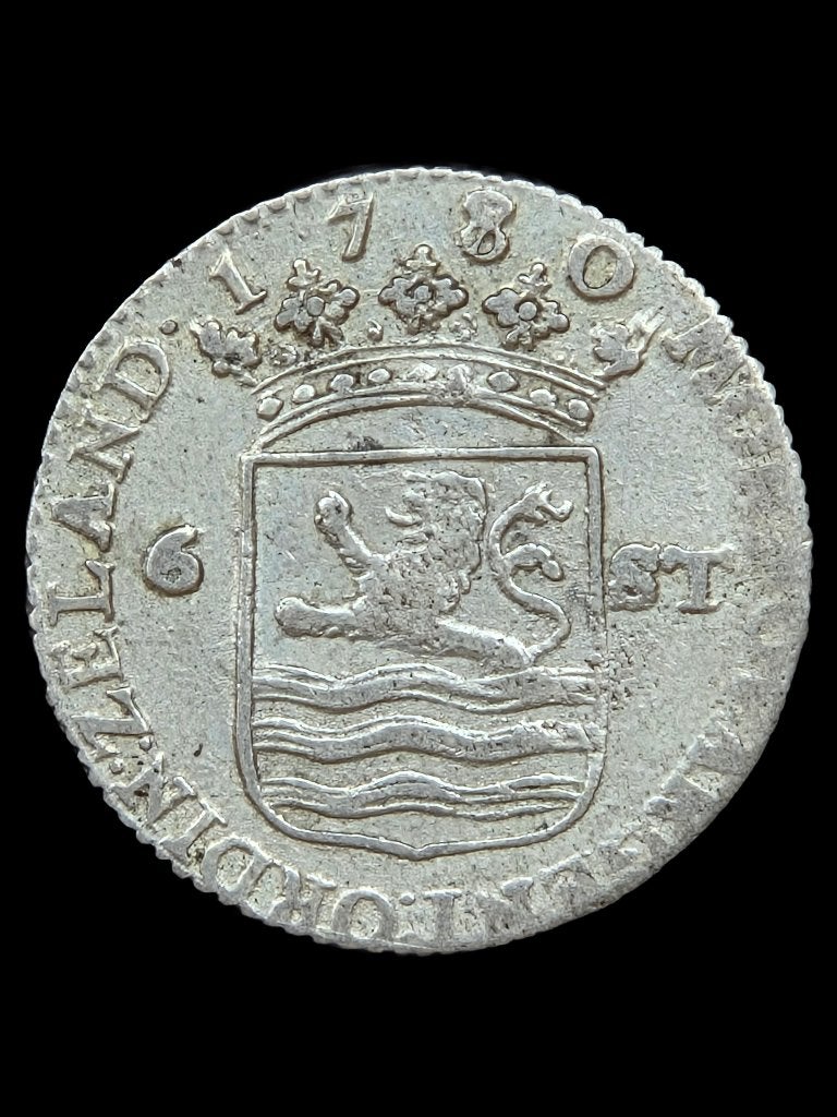 Scheepjesschelling 1770/80 Zeeland // Overslag!, Postzegels en Munten, Vóór koninkrijk, Zilver, Losse munt, Overige waardes