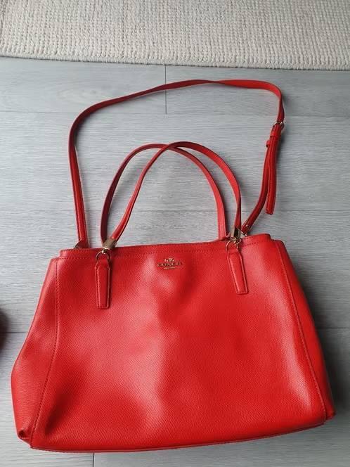 Coach handtas -nieuwstaat- rood (11,5x32x25,5) (LxBxH), Ophalen of Verzenden, Zo goed als nieuw, Rood, Handtas